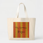 Virkningmönster - orangesnäckor tote bags