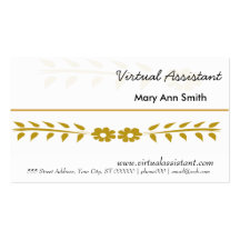 Virtuell assistent visitkort mallar