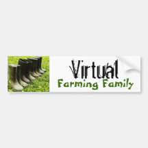 Virtuell lantbrukfamilj - stövlar bildekal