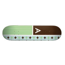 Vis mangrönt & brunt skate boards