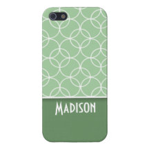 Vis mangrönt cirklar iPhone 5 cases