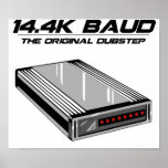Visartavla upp det Dubstep old schoolmodemet Affisch