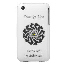 Vishet för öga för kallt tecknadtatueringsymbol tr iPhone 3 covers