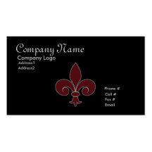 Visitkort Fleur-De-Lis