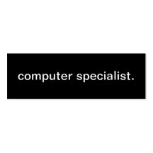 Visitkort för datorspecialist