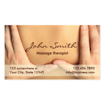 Visitkort för massageterapeuttidsbeställning