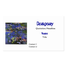 Visitkort för Monet näckrosanpassningsbar