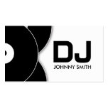 Visitkort för musik för DJ-vinylrekord