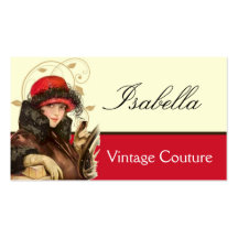 Visitkort för vintageCouturemode