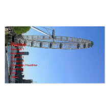 Visitkort med den London ögapariserhjulen