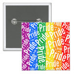 VIT FÖR PRIDEORDMÖNSTER - .PNG KNAPPAR