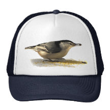 Vit-gådd mot Nuthatch Trucker Keps
