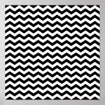 Vit- och svartsicksack print