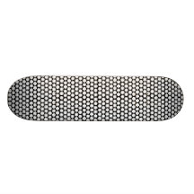Vit på svart flower powerdaisy anpassad skate board