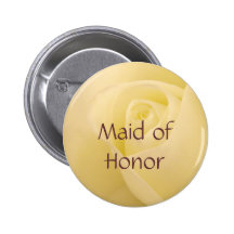 Vit ros för maid of honor knapp