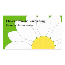 Vitblomma, flower power som arbeta i trädgården, u visitkort mallar