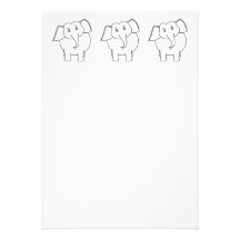 VitElephant. Anpassade Inbjudan