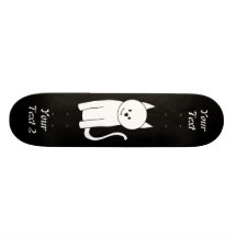 Vitkatttecknad Skateboards