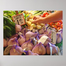 Vitlök - Veggies som konst Print