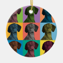 Vizsla Pop-Konst prydnad Julgransdekorationer