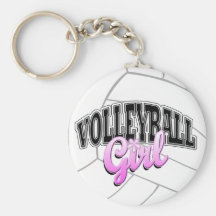 Volleybollflicka Keychain Nyckel Ringar