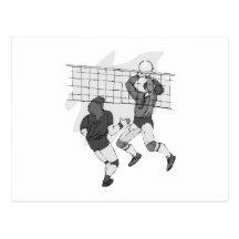 Volleybollgrått Vykort