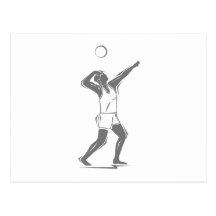 Volleybollgråttserve Vykort