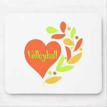 Volleybollhjärta Mus Matta