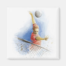 Volleybollserve Kylskåps Magneter