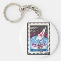 Vostok 2 och jordklot nyckelringar