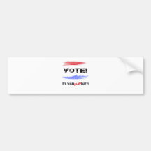 Vote Auto Aufkleber