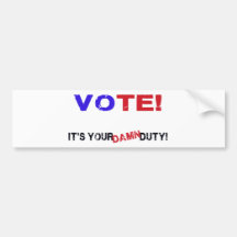 Vote! Autosticker