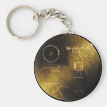 Voyager guld- rekord- Keychain Nyckelring