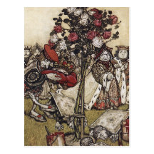 Vykort: Alice och underland - Arthur Rackham
