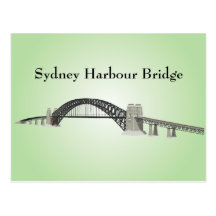 Vykort: Den Sydney hamnen överbryggar