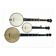 Vykort för 3 Banjos