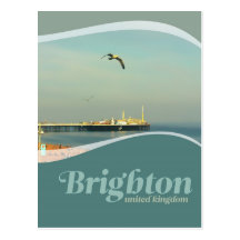 Vykort för Brighton pirfiskmås