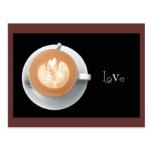 Vykort för CafeLatte kärlek