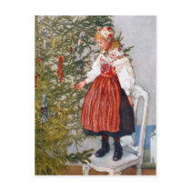 Vykort för Carl Larsson julgranvykort