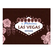 Vykort för CHOKLADROSA ROSLAS VEGAS BRÖLLOP