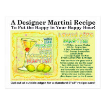 Vykort för citronmedhjälpareMartini recept