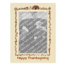 Vykort för happy thanksgivingfotomall