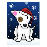 Vykort för Kawaii jackRussell jul
