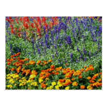 Vykort för målning för blomsterträdgårdDigital kon