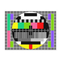 Vykort "för Retro television"
