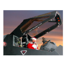 Vykort för Santa Pre-Flyg Stealth