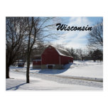 Vykort för Wisconsin vinterladugård