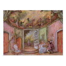 Vykort/inbjudan för ~ för Marie Antoinette drömpar