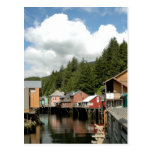 Vykort - Ketchikan bäckgata - Alaska