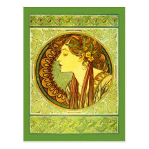 Vykort-Klassiker/vintageKonst-Mucha 34